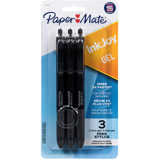 Papermate Inkjoy Medium Point Black Gel Pens 1 ea, $8.50/1ea