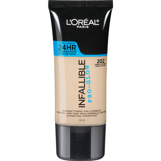 L'Oreal Paris Infallible Pro-Glow Up to 24HR Foundation 202 Creamy Natural 30 ml, $81.73/100ml