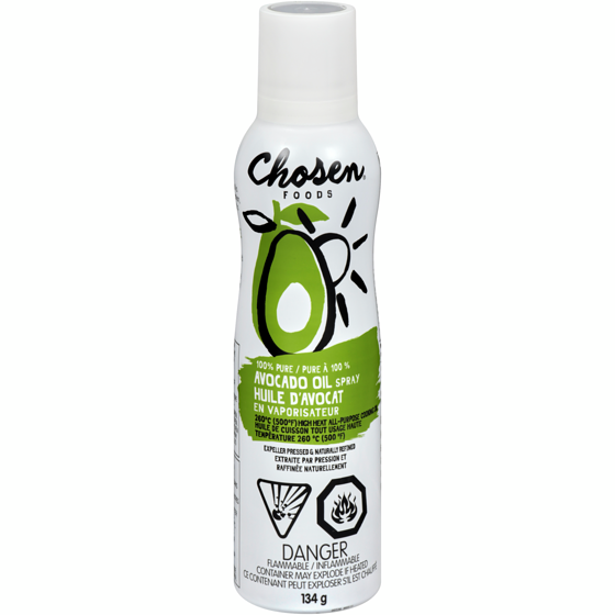 Chosen Foods Enduit en vaporisateur huile d’avocat 140 ml
