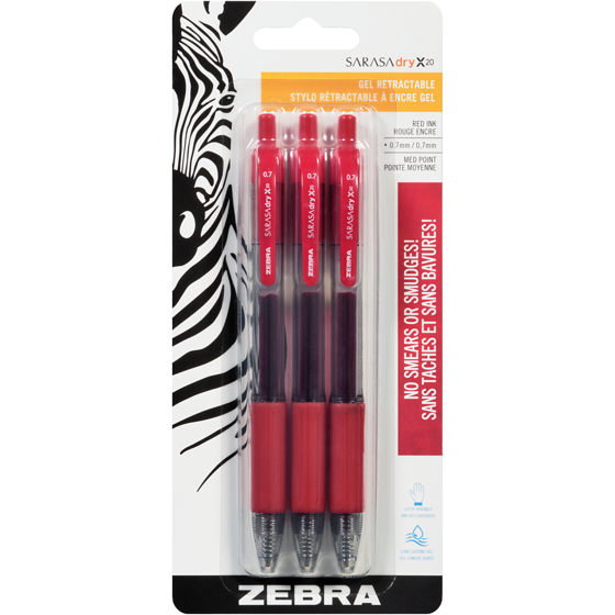 Sarasa Gel Pen, Red 2x1.0 ea, $2.75/1ea