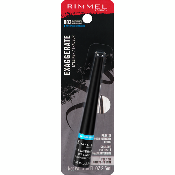Rimmel London Exaggerate Felt Tip Waterproof Eyeliner Black 1 ea, $10.49/1ea