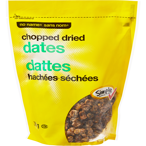 No Name Chopped Dried Dates 300 g, $0.93/100g