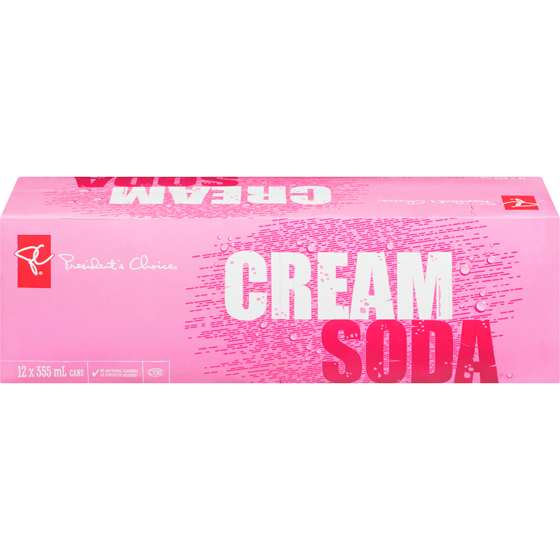 President's Choice Cream Soda 12x355.0 ml, $1.97/100ml
