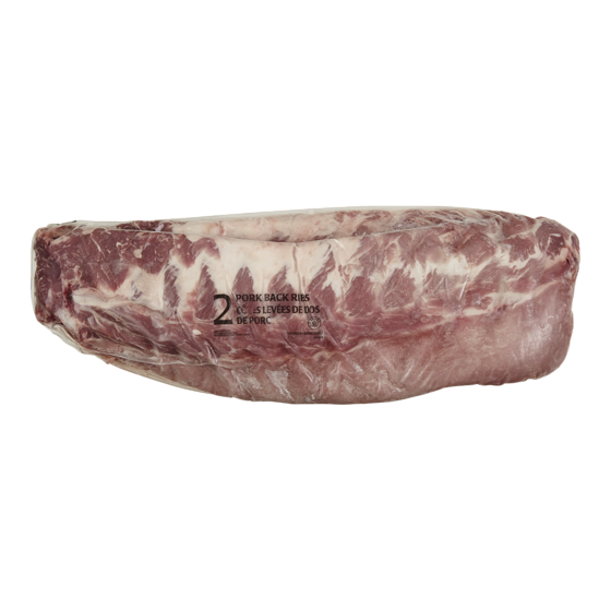 null Frozen Pork Back Ribs $12.10/1kg $5.49/1lb