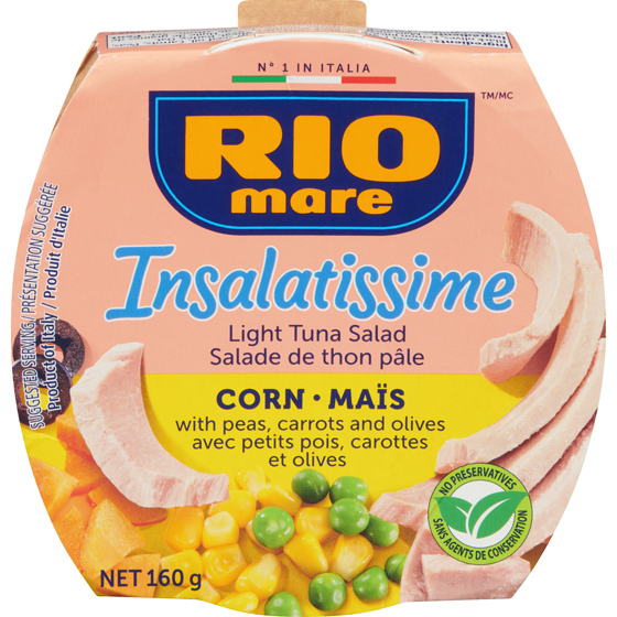 Rio Mare Salade de thon et maïs 160 g, 3,31 $/100g