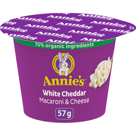 Annie's Homegrown Macaroni & Cheese, White Cheddar, Microwavable 57 g, $4.89/100g