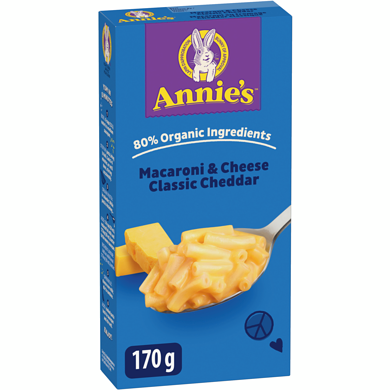 Annie's Macaroni & Cheese Classic Cheddar 170 g, $1.09/100g