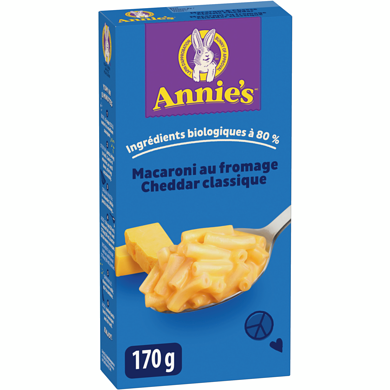 Annie's Macaroni Au Fromage Cheddar Classique 170 g, 1,09 $/100g