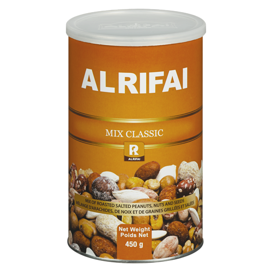 Al Rifai Mélange classique en boîte métallique 450 g, 2,00 $/100g