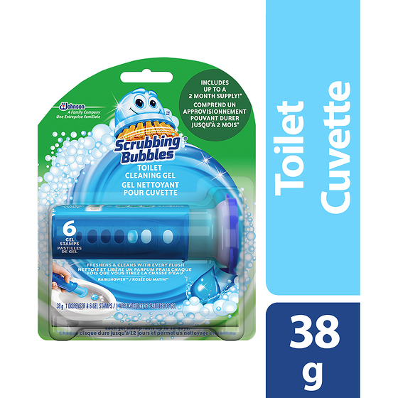 Scrubbing Bubbles Fresh Gel Toilet Cleaning Stamp, Rainshower Scent 1 ea, $5.29/1ea