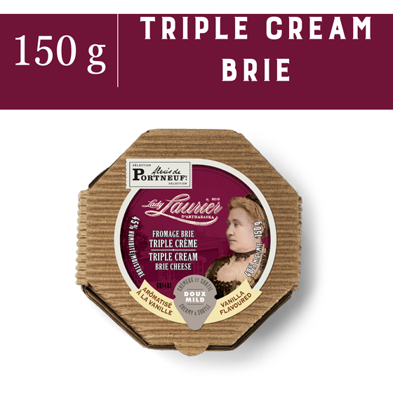 Saputo Lady Laurier d'Arthabaska Triple Cream Brie Cheese 150 g, $6.00/100g