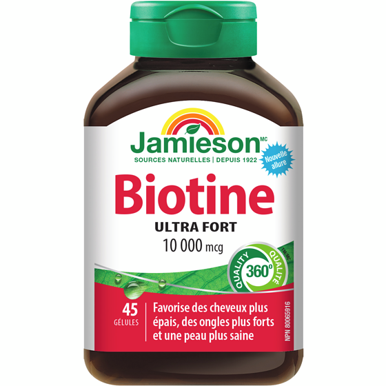 Jamieson Biotine 10 000 mcg 45 count 45 ea, 0,43 $/1ch