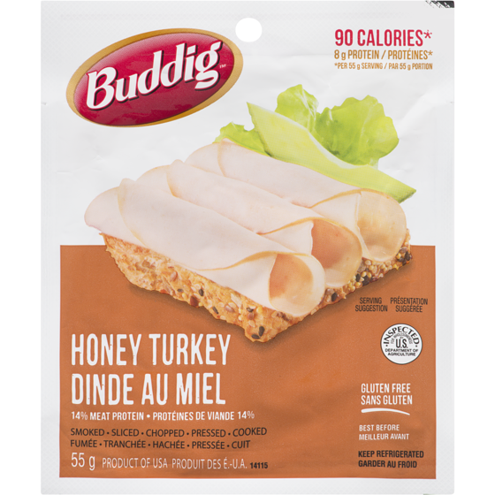 Carl Buddig Honey  Roasted Turkey 55 g, $3.62/100g