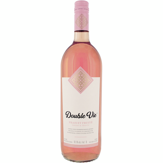 Double Vie Fresh & Fruity Rosé Wine (ID required at pick-up) 1 l, $1.25/100ml