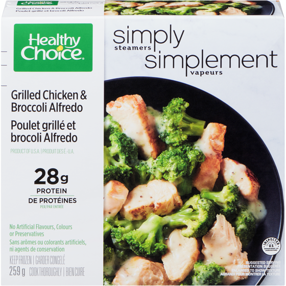 Healthy Choice Simply Chicken Broccoli Alfredo 259 g, $2.24/100g