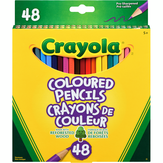 Crayola Crayons de couleur Crayola, paq. 48 48x1.0 ea, 0,29 $/1ch
