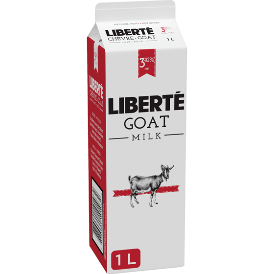 Liberte Goat Milk 3.25% M.F 1 l, $0.55/100ml