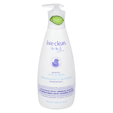 Live Clean Bain moussant et nettoyant rassénérant 750 ml, 1,73 $/100ml