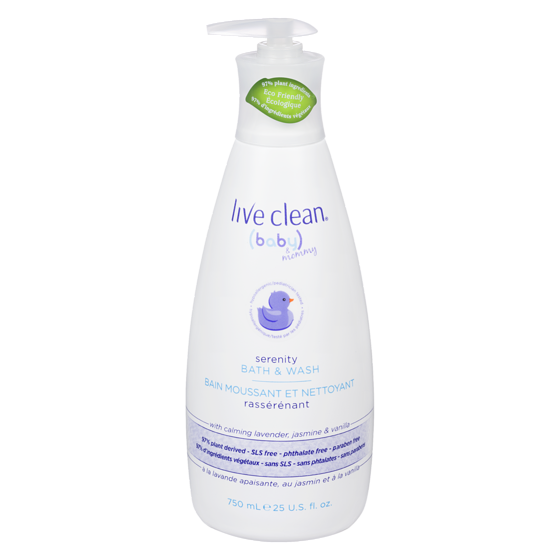 Live Clean Bain moussant et nettoyant rassénérant 750 ml, 2,00 $/100ml