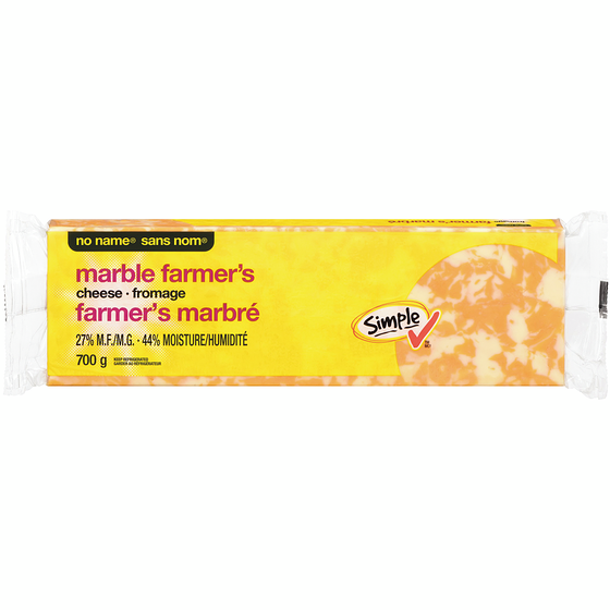 Sans Nom Fromage farmer’s marbré 700 g, 1,43 $/100g