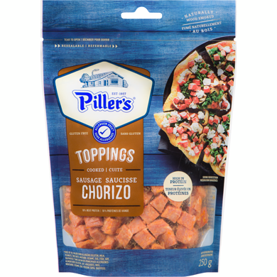 Pillers Toppings, Chorizo Sausage 250 g, $3.72/100g