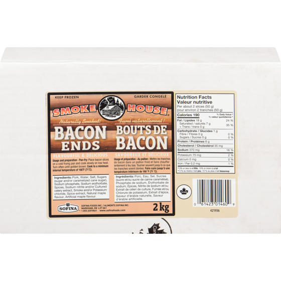 Fletchers Bouts de bacon Smokehouse 2 kg, 0,75 $/100g