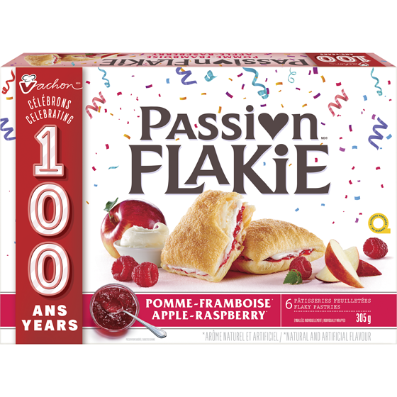 Vachon Pâtisseries feuilletées Passion Flakieᴹᴰ pomme-framboise 305 g, 1,63 $/100g
