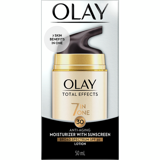 Olay Hydratant anti-âge 7 en 1 Total Effects avec écran solaire 50 ml, 55,98 $/100ml