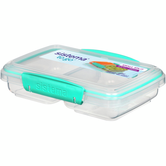Sistema Small Split TO GO Food Storage Container, Lunch Box with Compartments, BPA-Free, Minty Teal 1 ea, $0.67/1ea