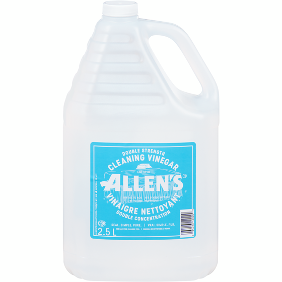 Allen’s Vinaigre nettoyant à double concentration 2.5 l, 0,19 $/100ml