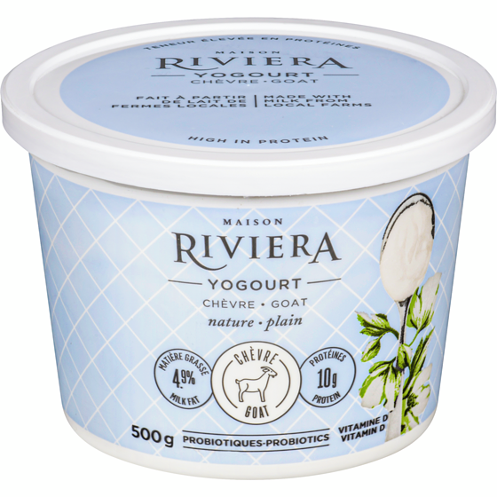 Riviera Goat Yogurt, Plain 4.9% 500 g, $1.40/100ml