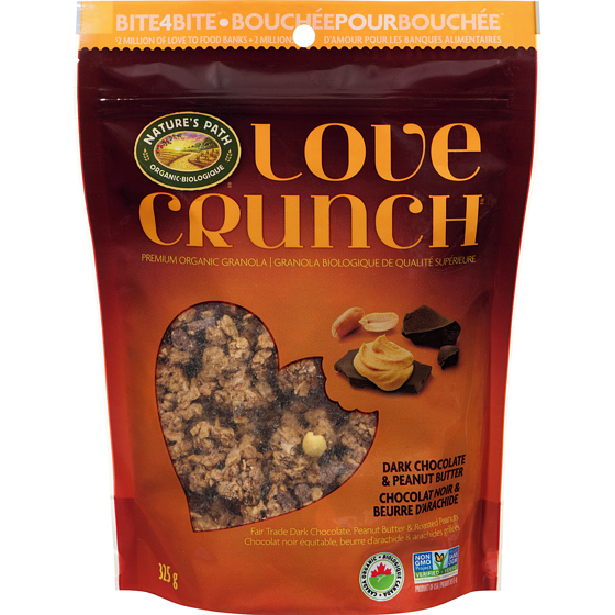 Nature’s Path Granola biologique Chocolat noir et beurre d’arachide 325 g, 2,15 $/100g