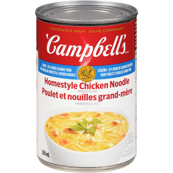 Campbell's Homestyle Chicken Noodle, Light 284 ml, $1.05/100ml