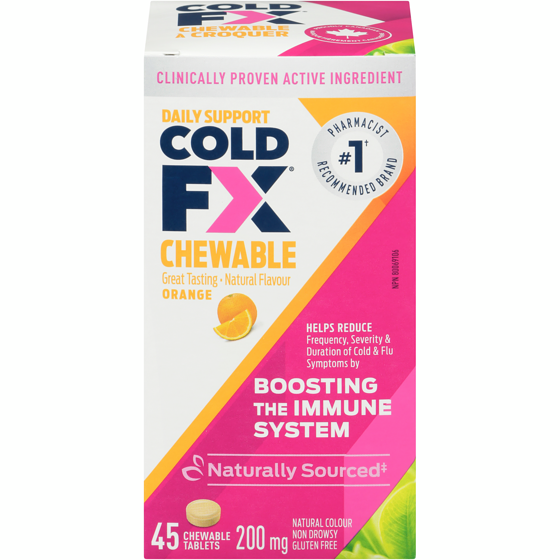 Cold FX Orange 200 mg 45 Chewable Tablets 45 ea, $0.61/1ea