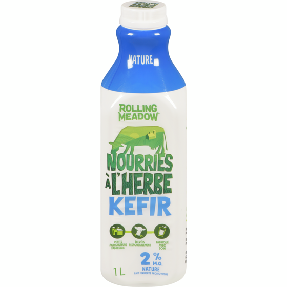 Rolling Meadow Kéfir de vaches nourries à l’herbe, nature 1 l, 0,75 $/100ml
