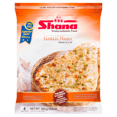 Shana Naan, ail 300 g, 0,96 $/100g