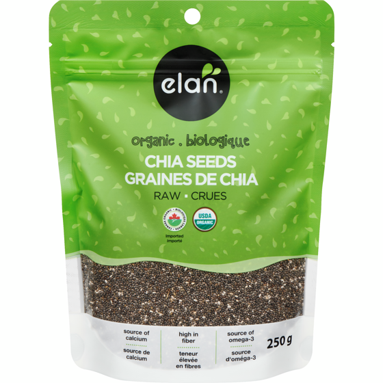 Elan Organic Chia Seeds 250 g, $1.60/100g