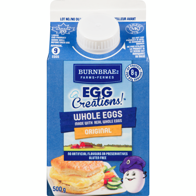 Burnbrae Farms Egg Creations! Whole Eggs, Original 500 g, $1.10/100g