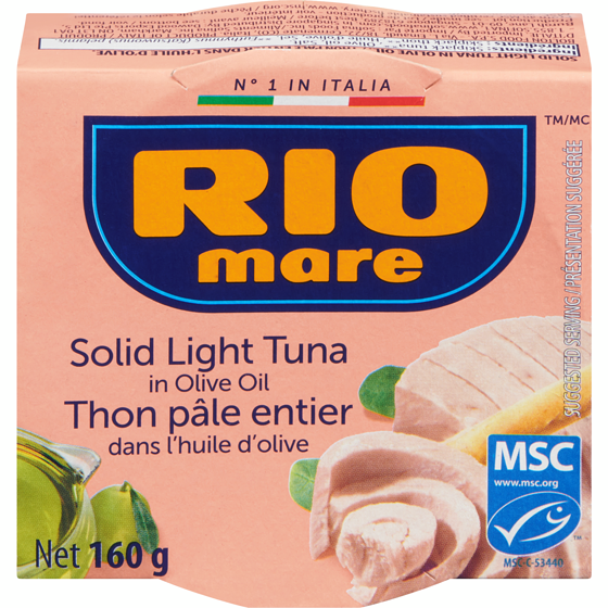 Rio Mare Thon dans huile d’olive 160 g, 4,06 $/100g