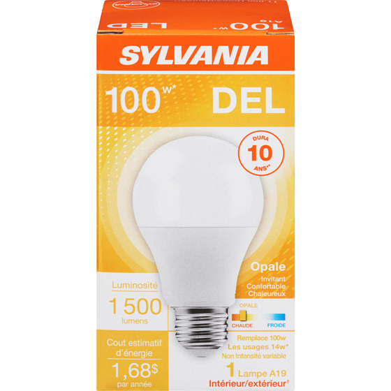 Sylvania Ampoule à DEL 1 ea, 7,50 $/1ch