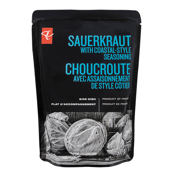 Plat D'Accompagnement Choucroute Avec Assaisonnement De Style Côtier PC Collection noire