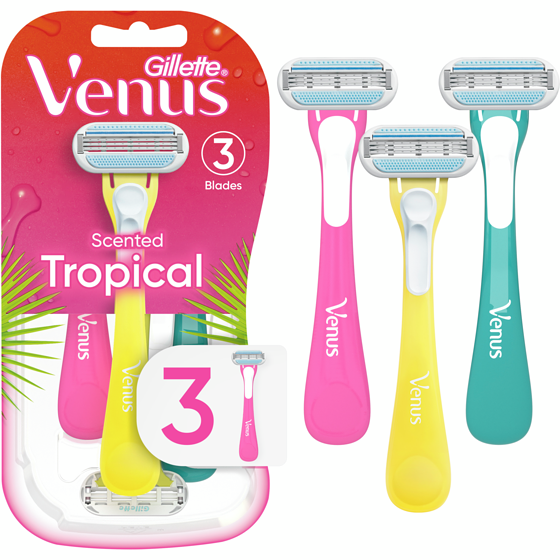 Gillette Tropical Women's Disposable Razor, 3 Count 3 ea, $3.83/1ea