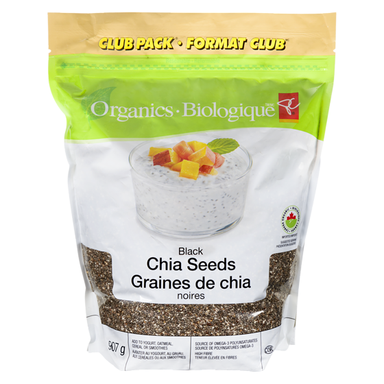 PC Organics Organic Black Chia Seed 907 g, $1.93/100g