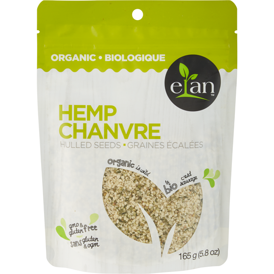 Elan Organic Hemp Seeds 165 g, $5.45/100g
