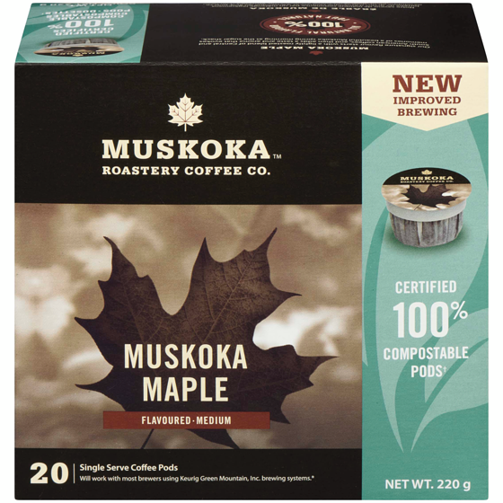 Muskoka Roastery Coffee Co Maple Pods 220 g, $11.36/100g