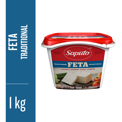 Saputo Feta Cheese 1 kg, $2.10/100g