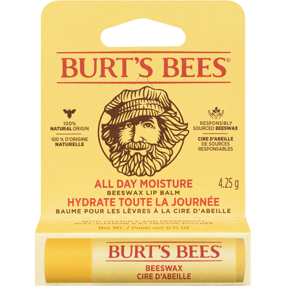 Burt’s Bees Baume hydratant pour les lèvres à la cire d’abeille d’origine naturelle à 100 % 4.25 g, 129,18 $/100g