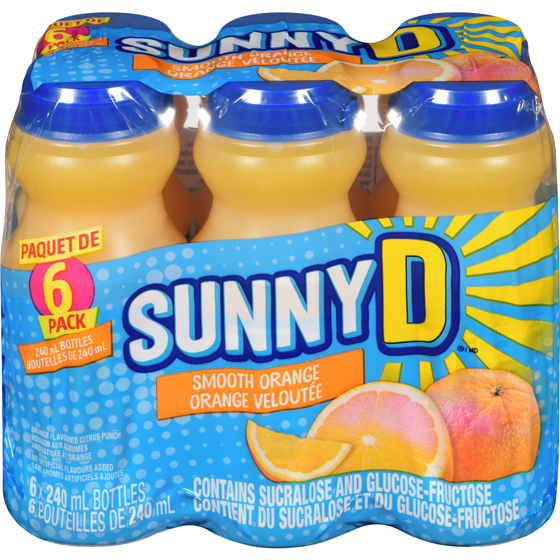 Sunny Delight Smooth 6x240.0 ml, $0.35/100ml