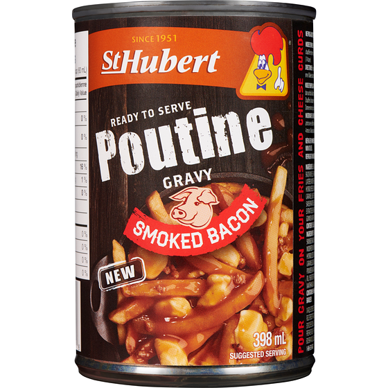 St Hubert Poutine Gravy, Smoked Bacon 398 ml, $0.63/100ml