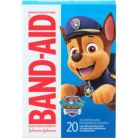 Band-Aid Pansements Paw Patrol Assortis 20 ea, 0,31 $/1ch